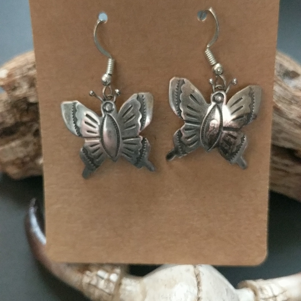 Sterling Silver Butterfly 🦋 Earrings